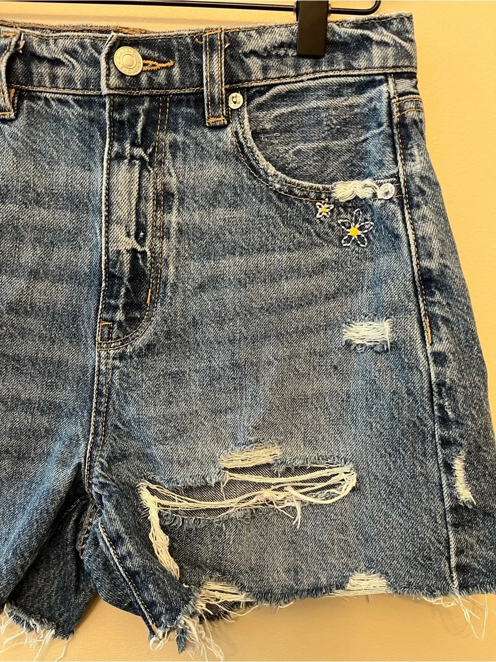 American Eagle Highest Rise Baggy Short Pride Edition Women's Size 4 Rainbow